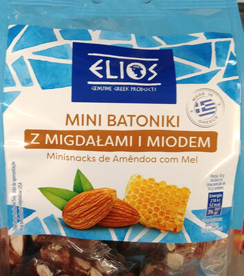 Mini batoniki z migdałami i miodem