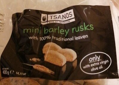 Mini barley rusks