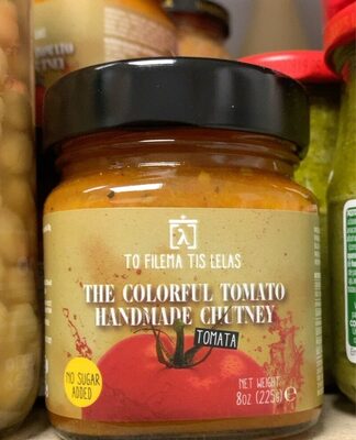 The colorful tomato handmade chutney