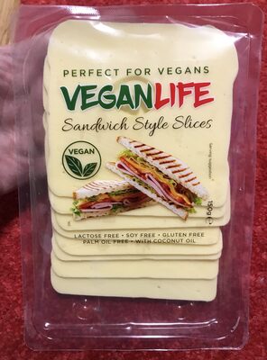 Plátkový rostlinný sýr front packaging