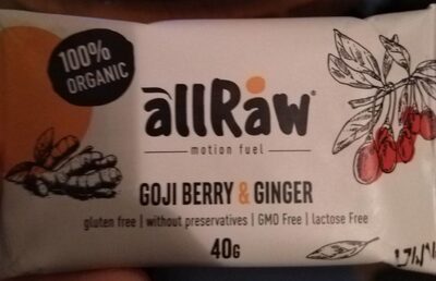 Barre énergétique Gojiberry and Ginger