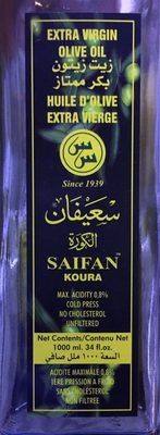 Saifan Extra Virgin Oil Squared Bottle