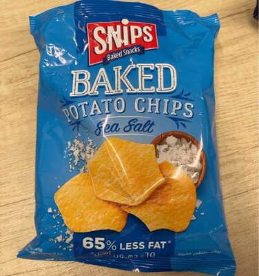 Baked Potato chips sea salt front packaging