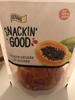 Snacking good papaye séchée et sucrée