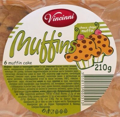 Muffins front packaging