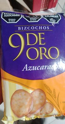 9 de oro azucarado front packaging