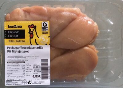 Pechuga fileteada amarilla