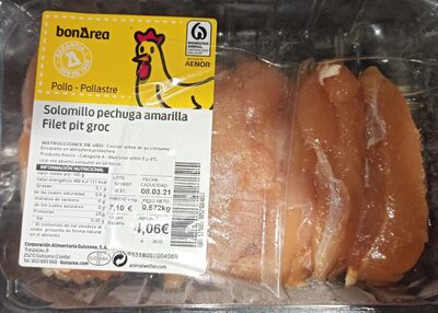 solomillo pechuga amarilla