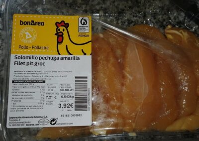 Solomillo pechuga amarilla