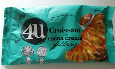 Croissant with Cocoa Cream Filling front packaging