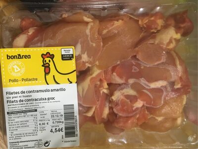 Filetes de contramuslo amarillo