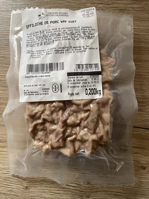 Effiloché de porc vpf cuit