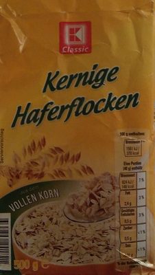 Kernige Haferflocken front packaging