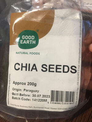 Chia seeds front packaging
