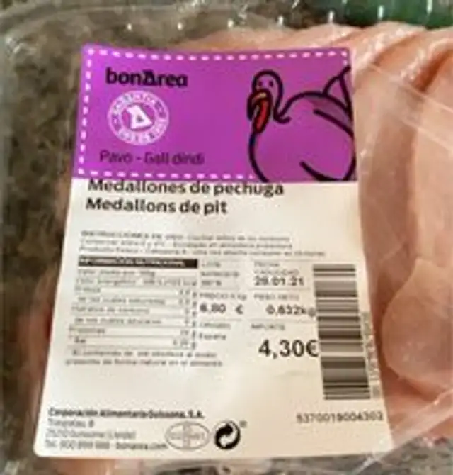 Medallones de pechuga