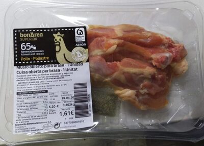 Muslo abierto para brasa
