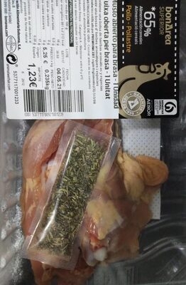 Muslo abierto para brasa