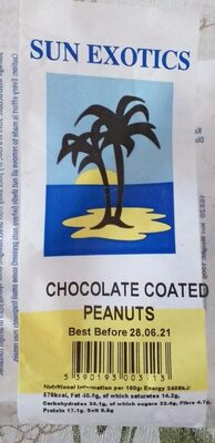 Chocolate coated peanuts