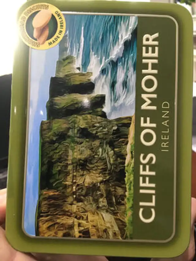 Cliffs of moher front packaging