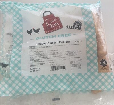 Gluten Free Breaded Chicken Goujons