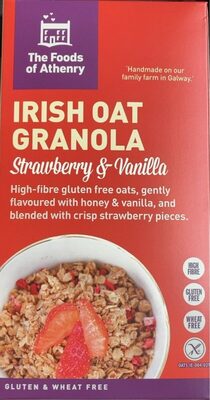 Irish oat granola strawberry & vanilla
