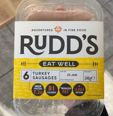 Use by: 25-Dec 10:09 ADVENTURES IN FINE FOOD RUDD'