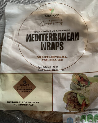 Mediterranean Wraps front packaging
