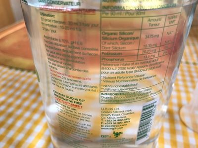 Silicium Organique G5 Sans Conservateur - 1 Litre - LLR-G5 front packaging