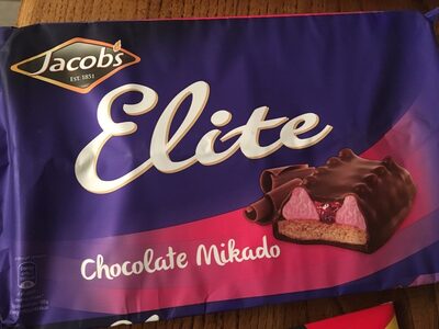 Elite chocolate Mikado front packaging