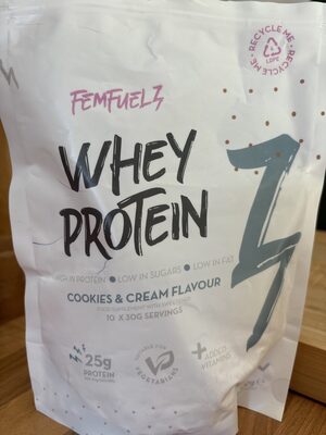 Whey Protein Cookies & Cream front packaging