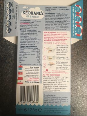 Cabillaud au Miel et a la Moutarde