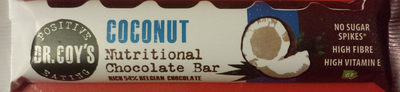 Coy's Coconut Nutritional Chocolate Bar front packaging