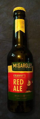Granny's red ale front packaging