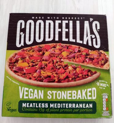 Vegan Stonebaked Meatless Mediterranean front packaging