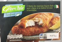 Filet de merlan facon fish and chips a la biere brune irlandaise