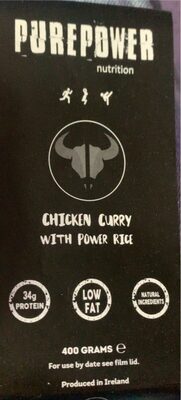 Chicken curry with power rice