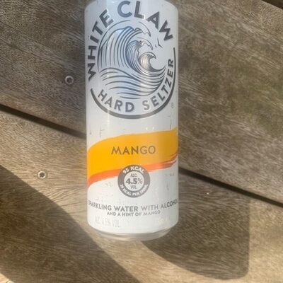 Sparkling water with alcohol mango
