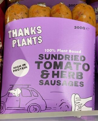 Sundried tomato and herb sausages