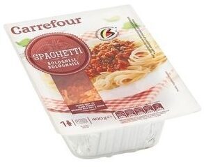 Spaghetti bolognaise front packaging