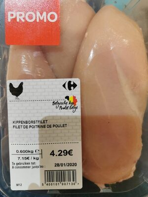 Filet de poitrine de poulet front packaging