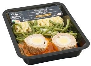 CAR Nid d'oiseau, haricots et purée