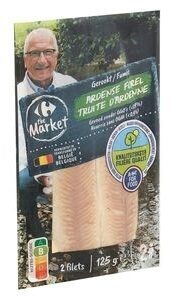 Filière Qualité Carrefour The Market Fumée Truite d'Ardenne 2 Pièces front packaging