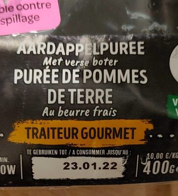 CAR Purée de pommes de terre au beurre frais