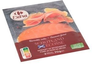 Carrefour Extra Saumon Fumé Écosse 2 Tranches