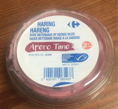 Hareng sauce betterave rouge a la danoise