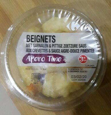 Beignets aux crevettes et sauce aigre-douce