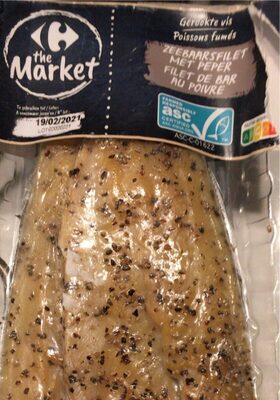 Filet de bar (fumé) au poivre