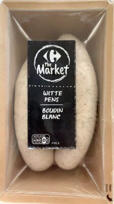Carrefour The Market Boudin Blanc front packaging