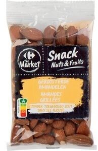Carrefour Amandes Grillées sans sel ajouté front packaging