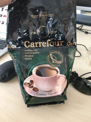 café en grains mokka front packaging